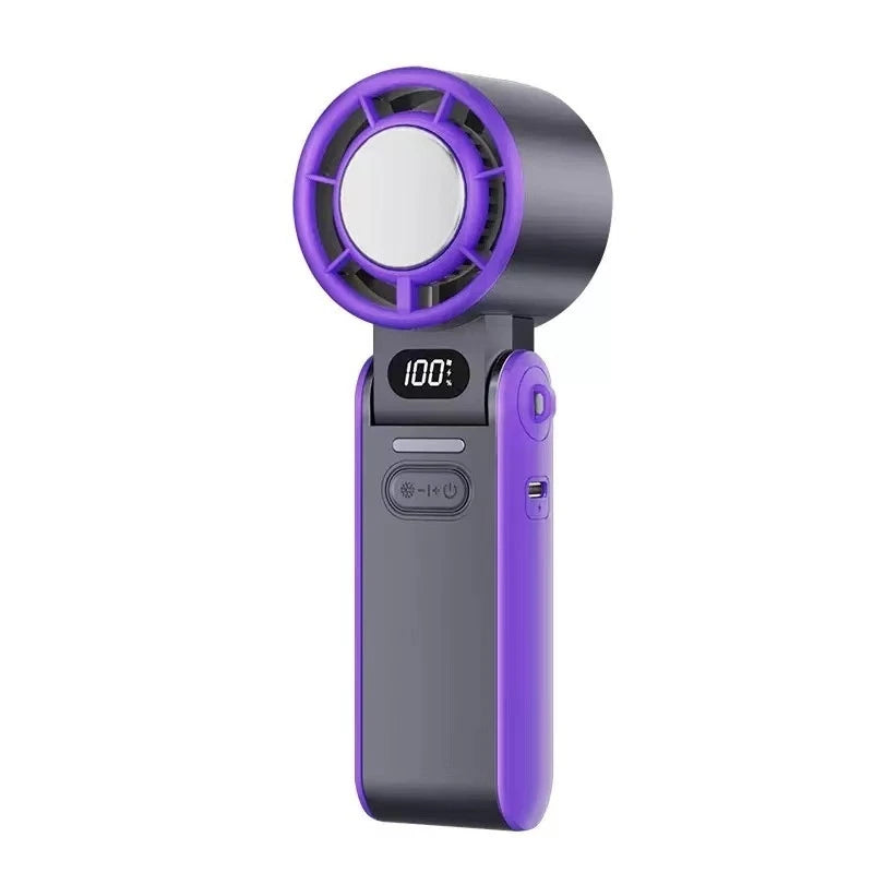 Portable Turbo Handheld Fan | 3600mAh Rechargeable Mini Fan with 100-Speed Control