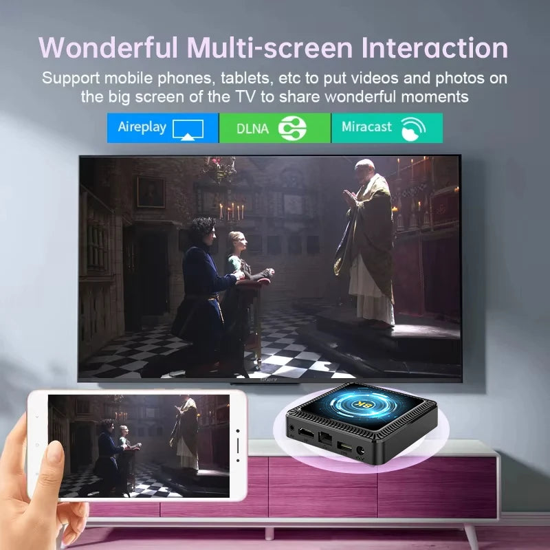 Q19 Android 16 Smart TV Box – 8GB+256GB