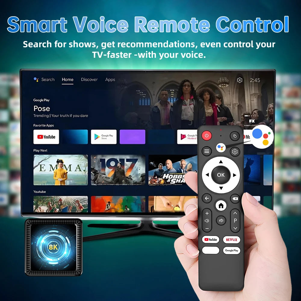 Q19 Android 16 Smart TV Box – 8GB+256GB