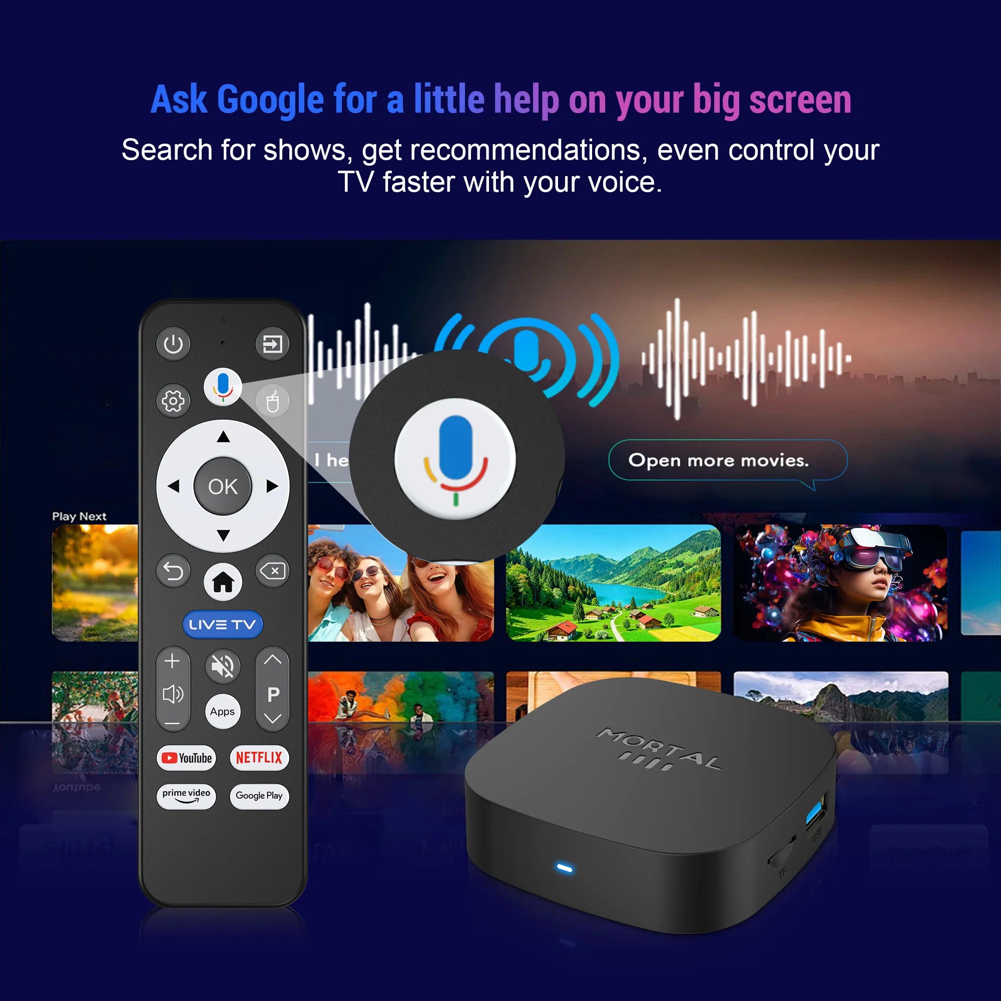 T1+ Android 16 TV Box – 8GB RAM / 128GB Storage