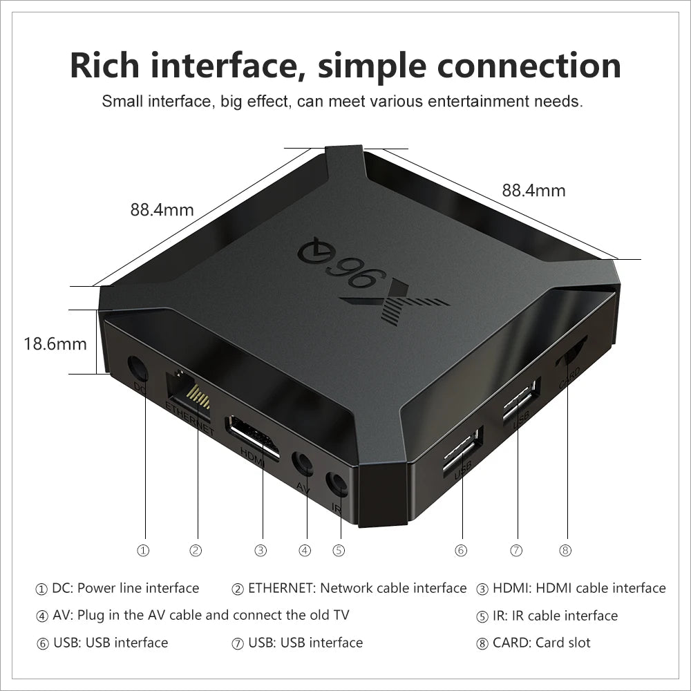 X96Q Android TV Box 2GB/16GB
