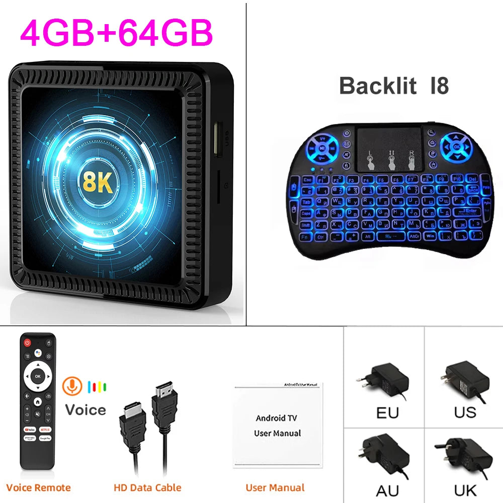 Q19 Android 16 Smart TV Box – 8GB+256GB