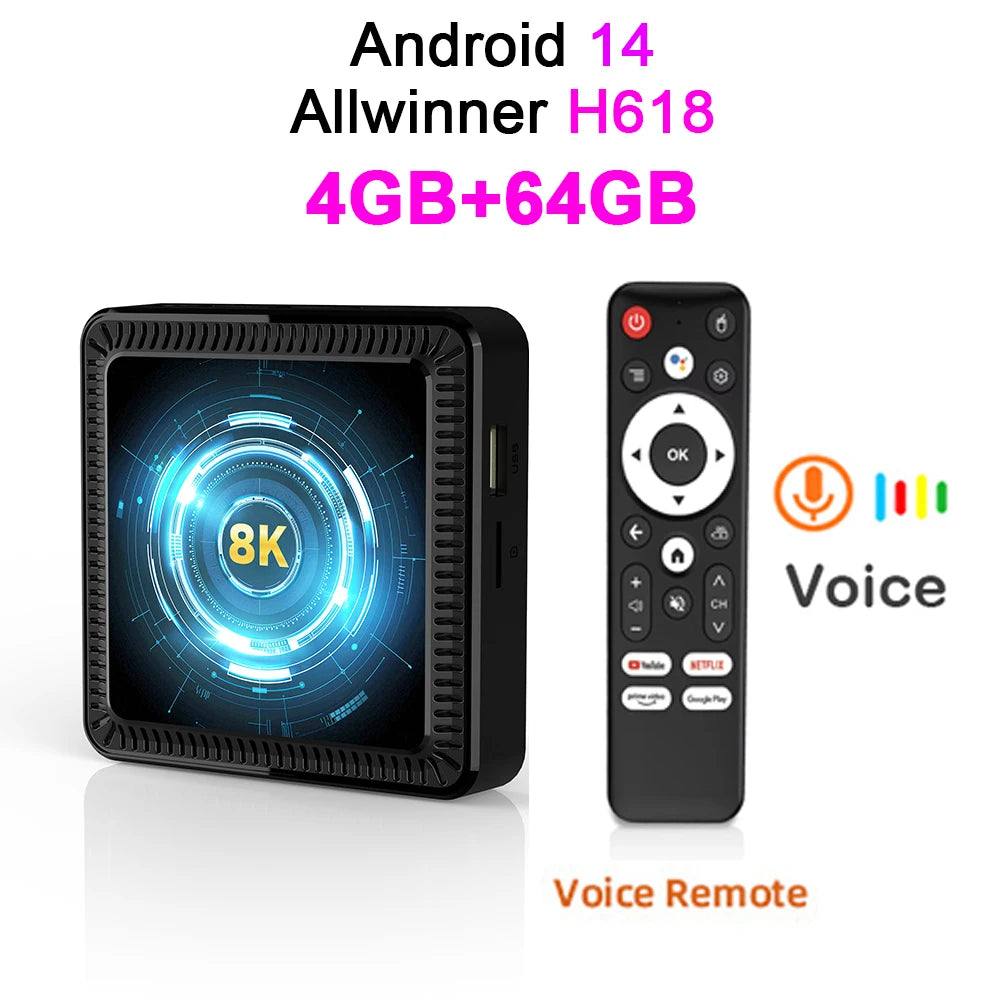 Q19 Android 16 Smart TV Box – 8GB+256GB