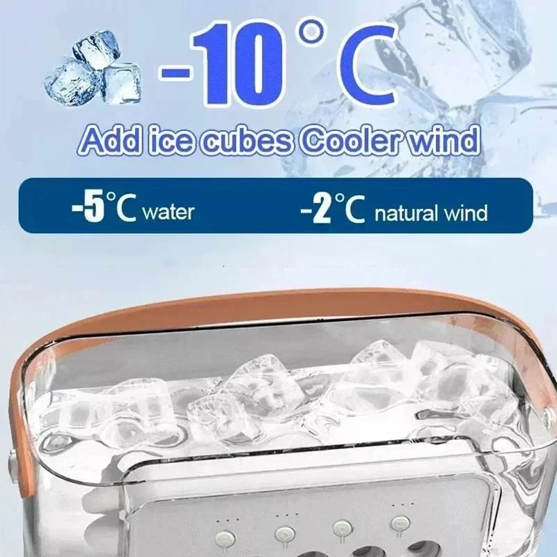 Portable 3-in-1 Air Cooler – Mini Air Conditioner, Humidifier & LED Night Light