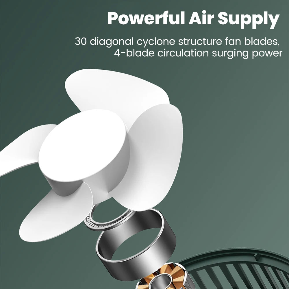 Portable Mini USB Rechargeable Desk Fan – Quiet Cooling Fan for Home, Office, Computer, Student Dormitory & Summer Travel
