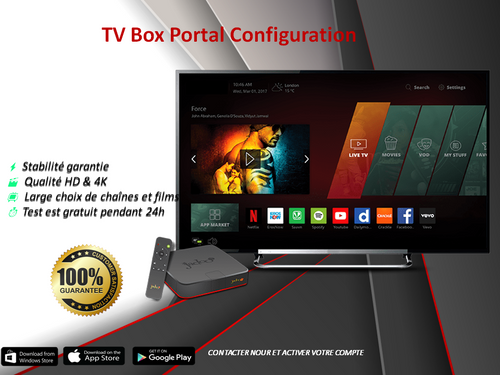 Configuration des applications TV